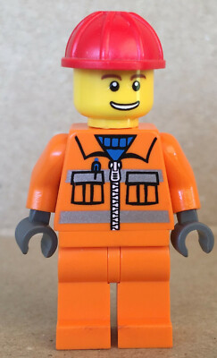 LEGO  -Minifigur Town City Arbeiter Construction Worker Set 60026 cty034 cty0034