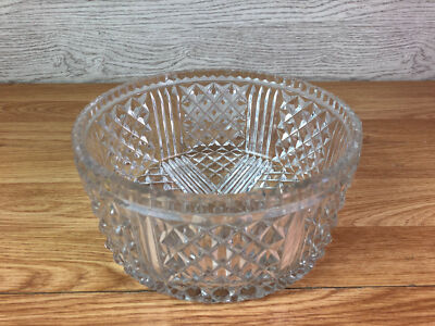 Tiefe Seite klare Kristall geschliffen Glas Schüssel 7,5'' Durchmesser 
