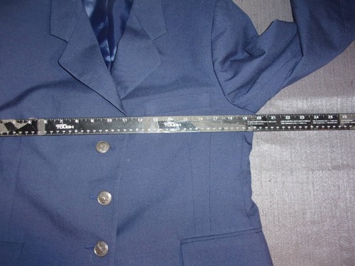 3 BUTTON COAT JACKET UNIFORM WOMENS USAF AIR FORCE SHADE 1620 DRESS BLUE 12MR - Bild 5 von 24