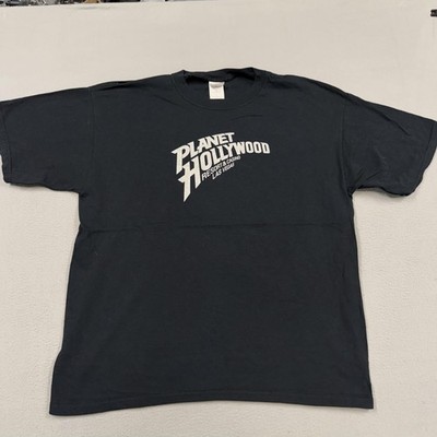 Planet Hollywood Shirt Mens XL Black Las Vegas Casino Graphic T-Shirt Tee