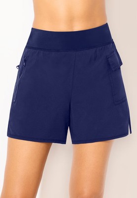 Swimsuits for All Women's Lightweight Quick-Dry Cargo Swim Short (Plus Sizes