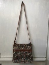 Sakroots Artist Circle Brown Floral Sienna Spirit Desert Crossbody Shoulder Bag