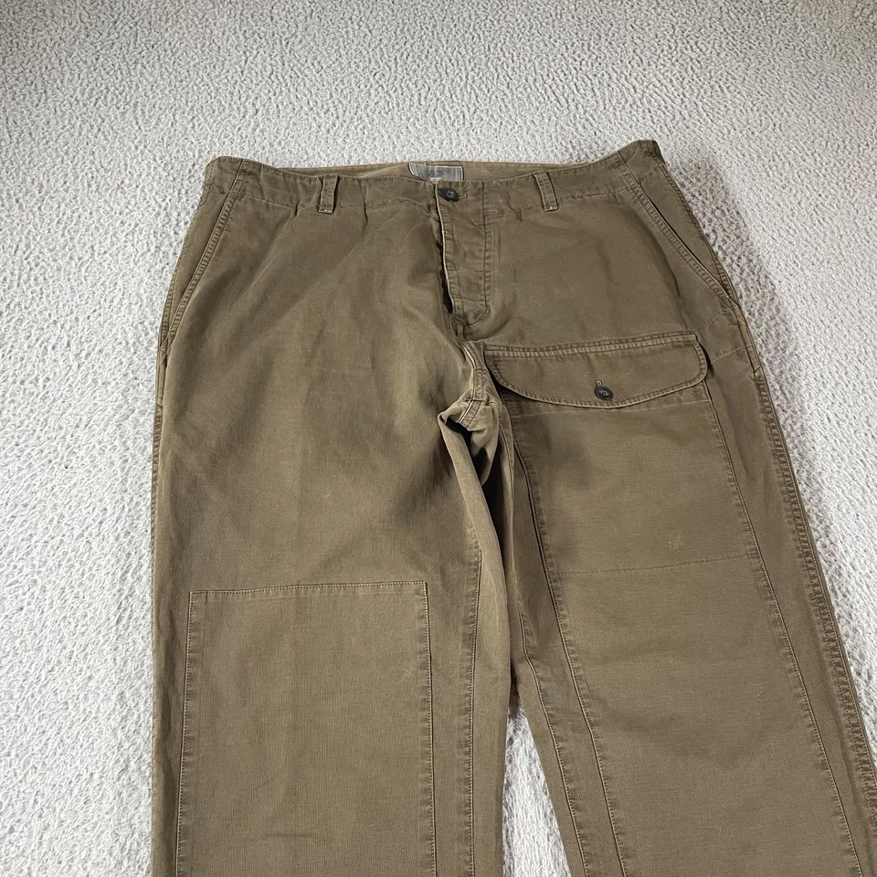 Jack Spade Slim Fit Pants Mens Size 36 New York Double Knee Button Fly Dark - Image 2 of 4