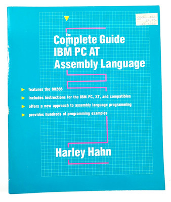 Vintage 1987 Complete Guide to IBM PC AT Assembly Language Harley Hahn Book