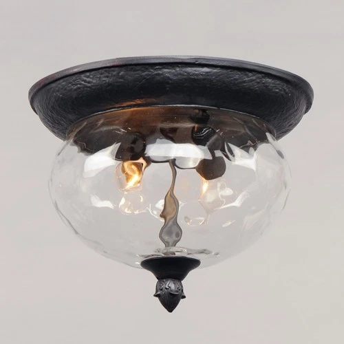 Maxim 3429 Bronze Carriage House Dc 12" 2-Light Outdoor Ceiling Light - Picture 5 of 7