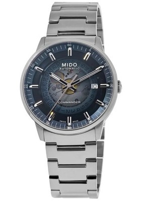 New Mido Commander Gradient Blue Dial Steel Men's Watch M021.407.11.411.01