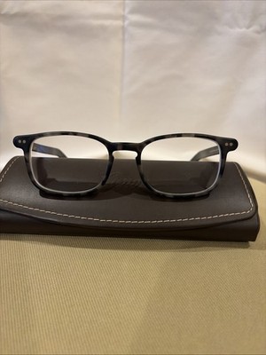 Lunor Eyeglasses Frames Mod.244 Matt Col. 28 Tortoise Rectangle Full Rim W/ Case