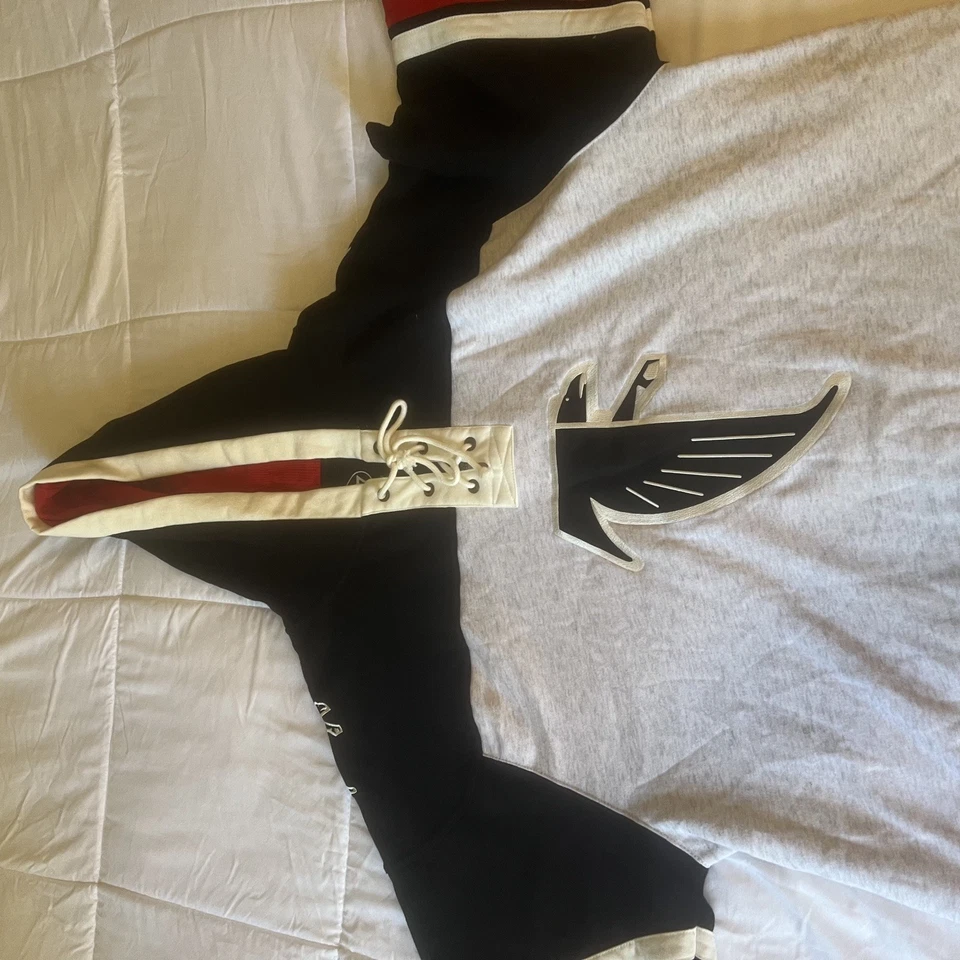 NFL Atlanta Falcons Hockey Jersey style mid weight cotton hoodie men XXXL - Image 2 of 4