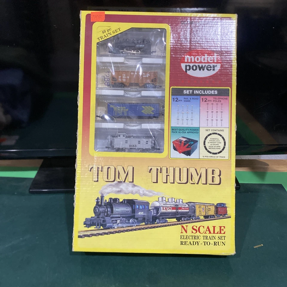 Vintage Model Power Tom Thumb N Scale Electric Train Set NO. 1181 - Nice  - Image 2 of 4
