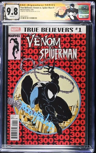 TB Venom vs Spider-Man #1 CGC SS 9.8 signed Todd McFarlane ASM 300 REPRINT
