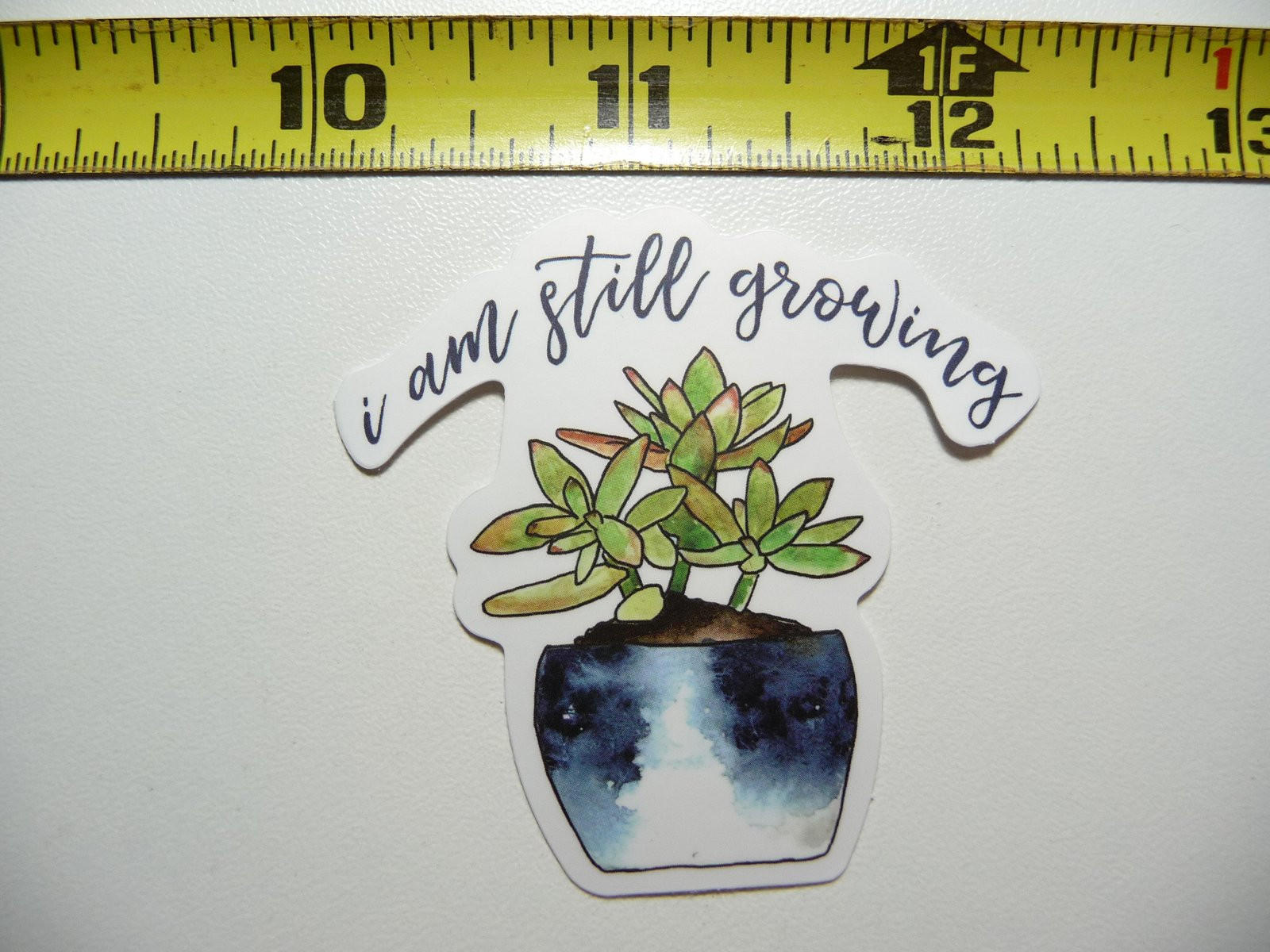 Motivational I Am Still Growing Plant Decal Sticker for Positive Attitude
