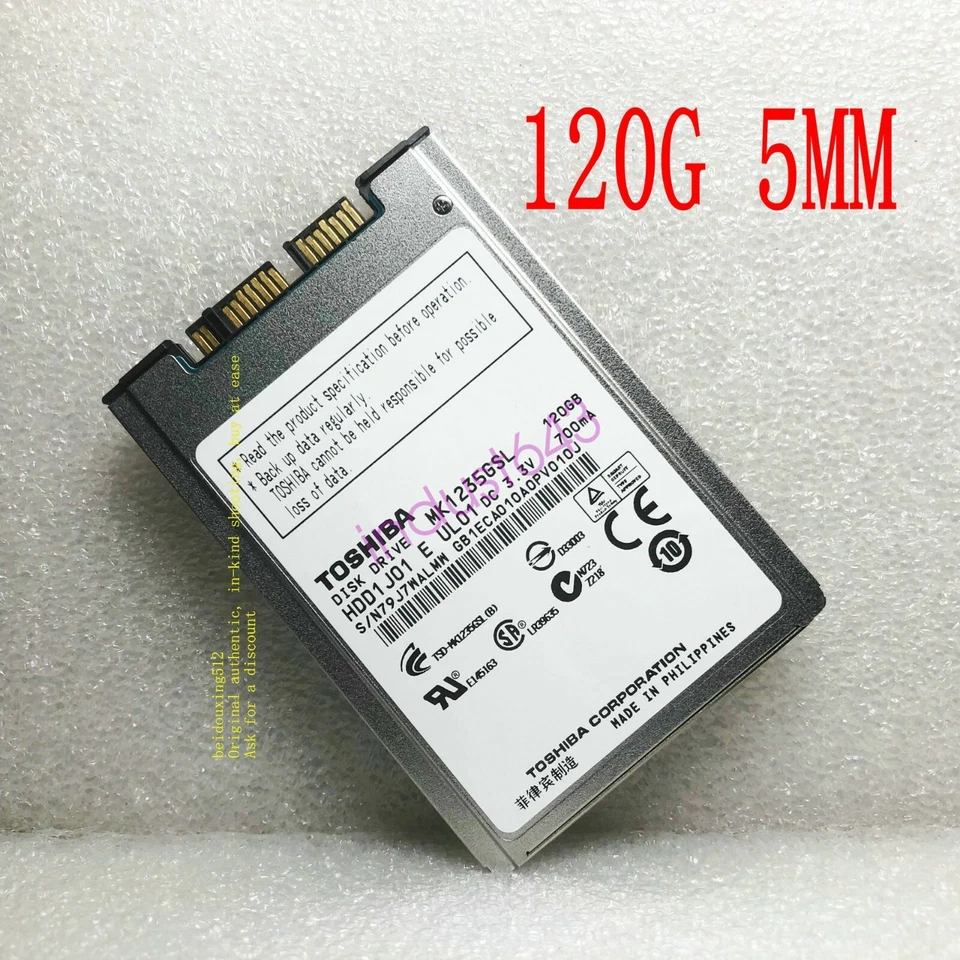 Toshiba 120GB 4200RPM MK1235GSL HDD1J01 1.8" 8MB SATA hard disk - Image 4 of 4