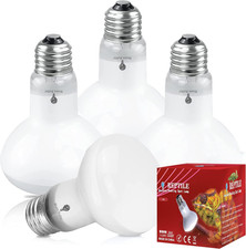 4 Pack 75-Watt Basking Light for Reptiles  Amphibians - Heat Lamp Bulbs for Gla