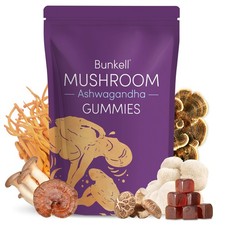 90 pcs Mushroom Gummies with Ashwagandha, Functional Mushroom Gummies