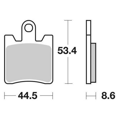 2 Pairs 4 Brake Pads SBS 146 CT Carbon Tech
