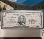 ? 1929 $5 Kansas City MO National Currency – Brown Seal – Lincoln Portrait – Ra