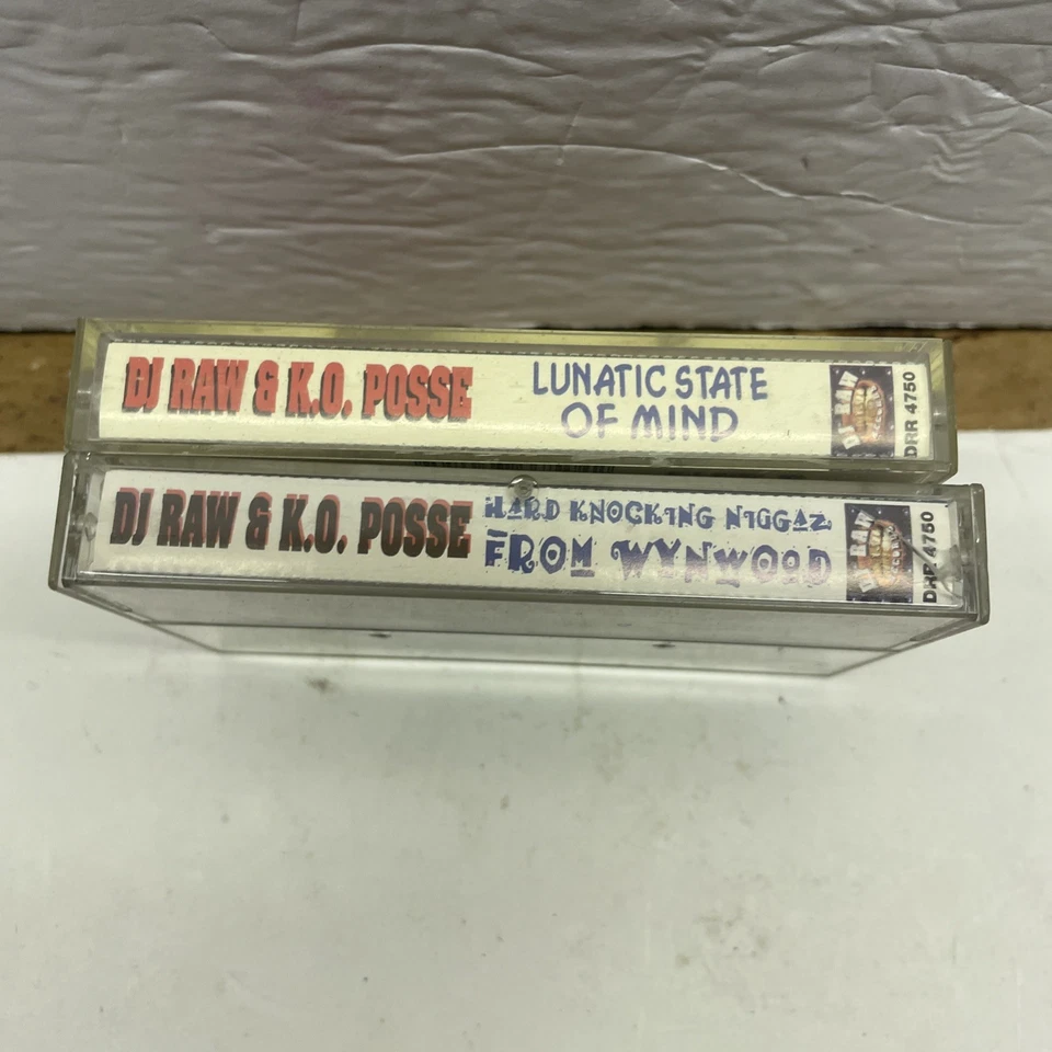 DJ Raw/K.O. Posse Hard Knocking from Wynwood And Lunatic State Of Mind Tape Lot2 - Image 3 of 4