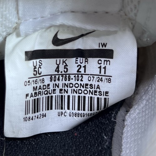 Nike Cortez Basic SL Shoes White Black Toddler Size 5C - Picture 9 of 9