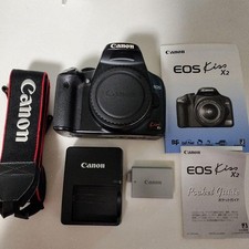 Canon EOS Kiss X2 Digital SLR Camera Body Tested Great Condition Accessories