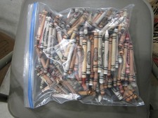 Lot Crayola Crayons Used Bulk 3 lbs Crafts Art Melting Wax Nuetral Colors browns