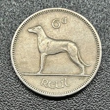 1962 Irish - One Sixpence 6d Coin - #0611