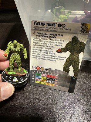 Masters of Time - SWAMP THING #047a HeroClix super rare miniature