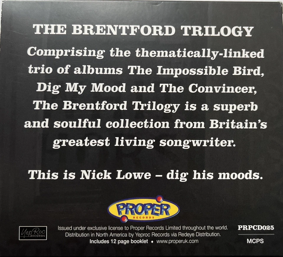 Nick Lowe „The Brentford Trilogy“ 3 CD Box - Bild 2 von 4