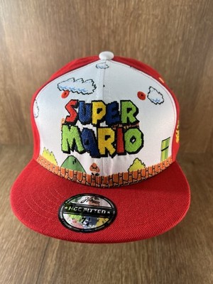 Headgear Classics Hat Fitted Nintendo Super Mario Bros 1985 Bowser Cap 7-1/4