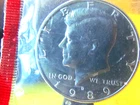 1989 D Kennedy Half Dollar - Mint Cello,  Coinsnap rated - Unc