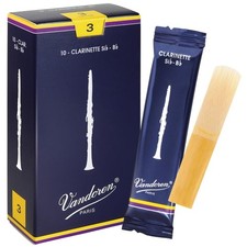 Traditional Strength 3 Clarinet Reeds - 10-Pack