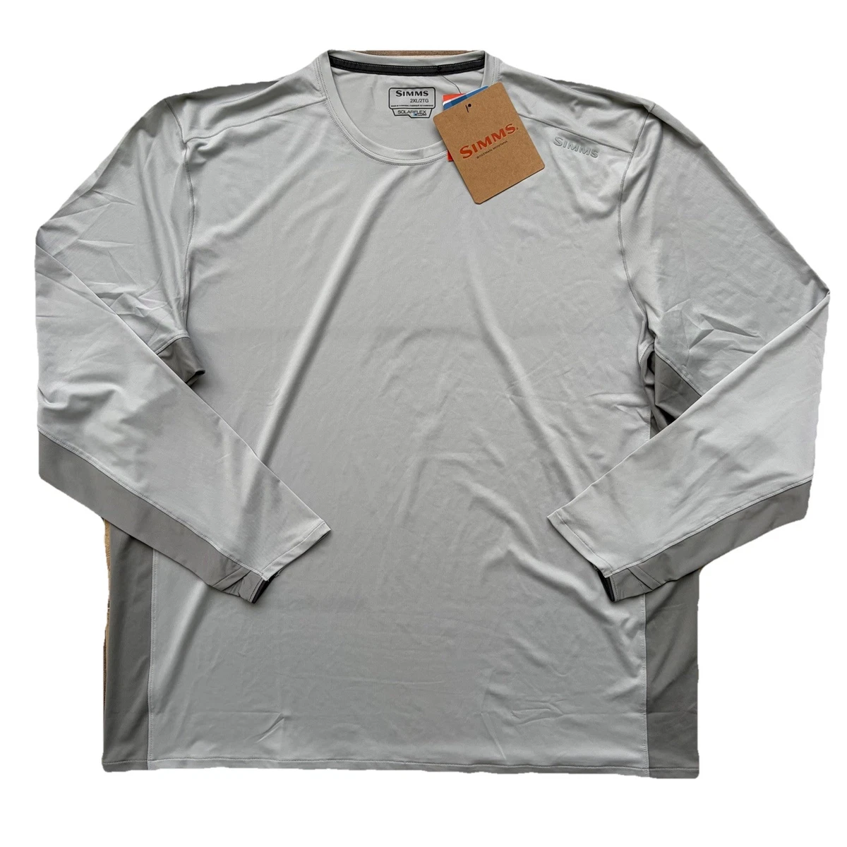 Sweat à Capuche Homme Simms – Gris, Taille XL – Léger, UPF 50+, Pour La Pêche – Occasion