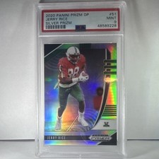 Panini 2020 Prizm Draft Picks Jerry Rice #51 Silver Prizm PSA 9 Delta Devils
