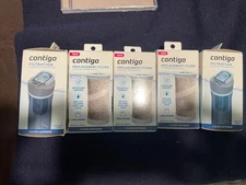 Contigo Clybourn Water Bottle Replacement Filter Cartridge Model 1352812 5 pack