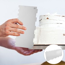 Raschietto per Torte in Acciaio Inox, Pettine per Torte, Strumento per Decorazione, Raschietto per Torte da