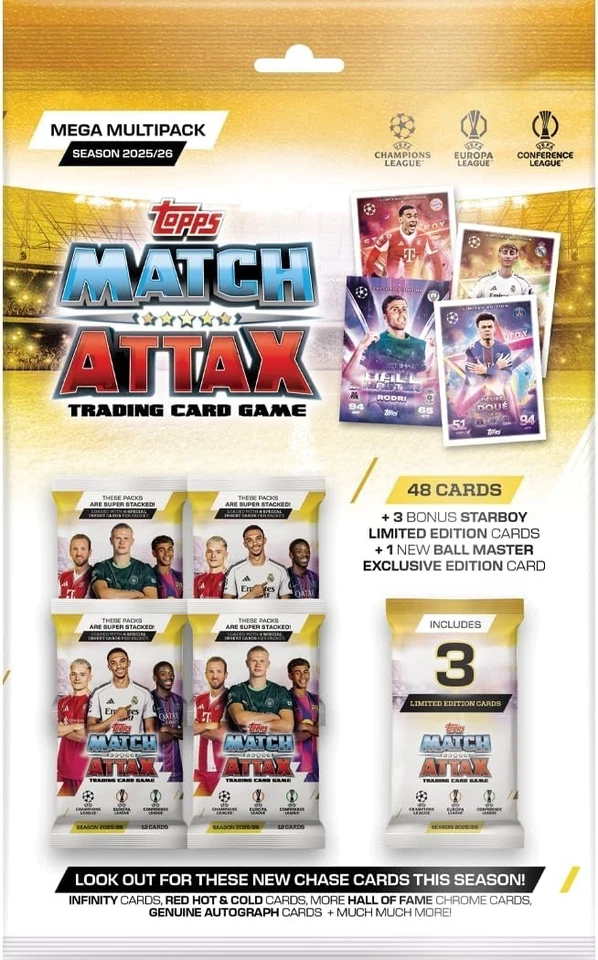 Topps Match Attax 2025/26 Trading Card Collection Mega Multipack