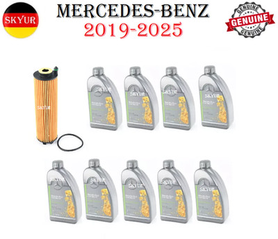 Engine Oil Filter With 9 Liters Of 5W-30 Engine Oil Kit For 19-25 Mercedes-Benz