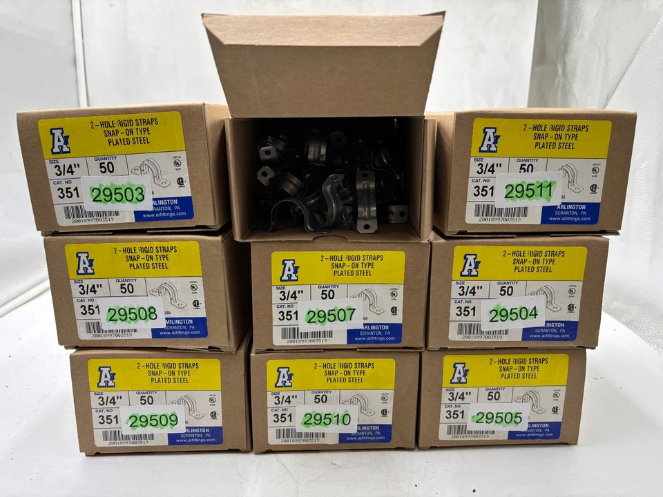 Жесткие ремни Arlington 351 3/4 дюйма с 2 отверстиями тип Snap-On лот из 50 1 лот на заказ - Изображение 2 из 3