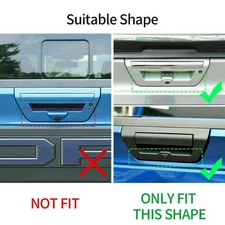 2pcs For Ford F150 2015-2019 Tailgate Door Handle Trim Decor Bezel Cover