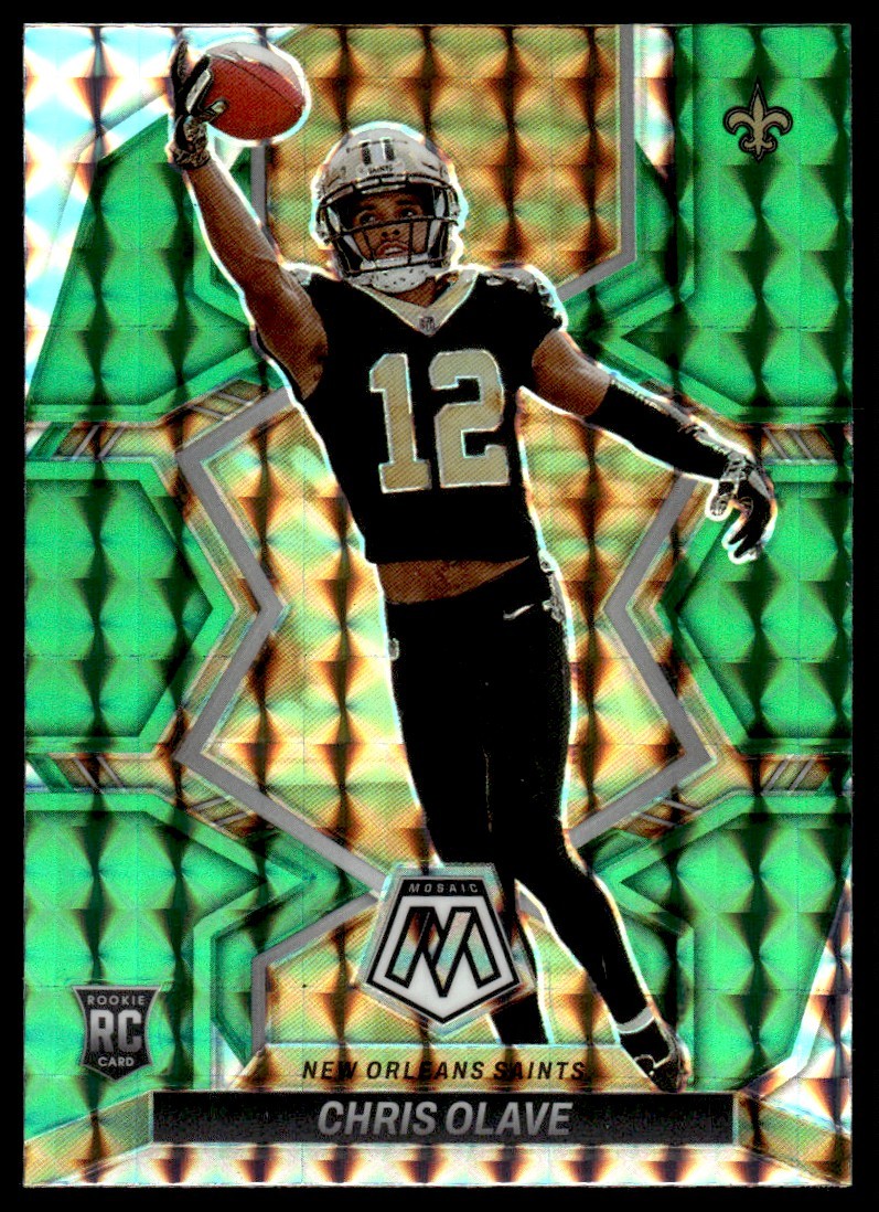 2022 Panini Mosaic Green Chris Olave New Orleans Saints #313