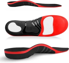 (220+Lbs) Plantar Fasciitis Strong Arch Support Insoles for Men Women - Orthoti
