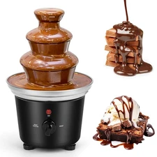 Chocolate Fountain Machine - 3 Tiers Electric Melting Machine Fountain, Mini ...