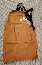 Men's Firm Canvas Duck Apron, Carhartt Brown, One Size New Carpenter Blacksmith