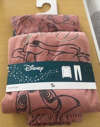 TU GIRLS DISNEY BAMBI SOFT CHRISTMAS LONG SLEEVE / LEG PYJAMAS 2-3 YEARS BNWT - 第 1/15 張圖片