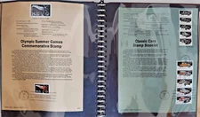 Stamps 1987-89 United States 1st First Day Issue Souvenir Pages, Historical Ppl.