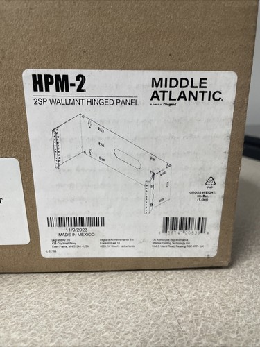 Middle Atlantic Wall Mount Hinged Panel 6" Deep HPM-2 - Photo 2/3