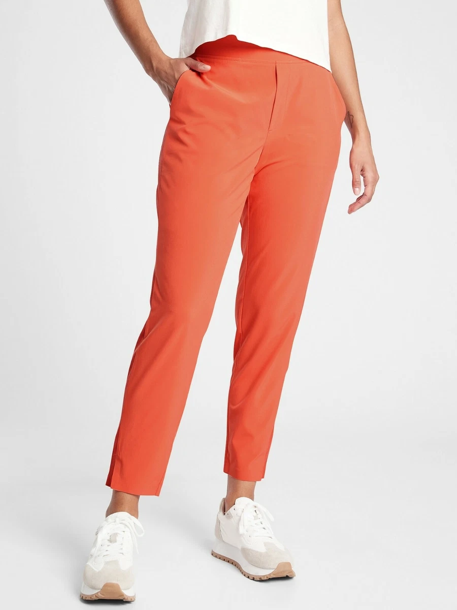 Athleta Brooklyn Ankle Pant, Size 6 TALL Orange Haze