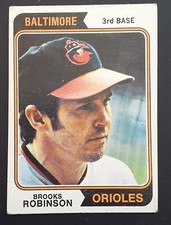 S&S Pickers  Baseball card  TOPPS 1974 #160  BROOKS ROBINSON ORIOLES 3rd BASE