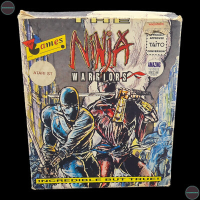 Ninja Warriors Atari ST 3.5 Floppy Spiel Big Box Taito  1989