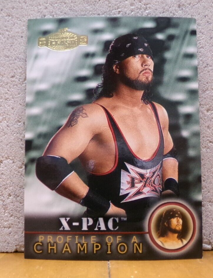 VERY COOL VINTAGE WWF CLASH PROFILE OF A CHAMPION WRESTLING CARD X