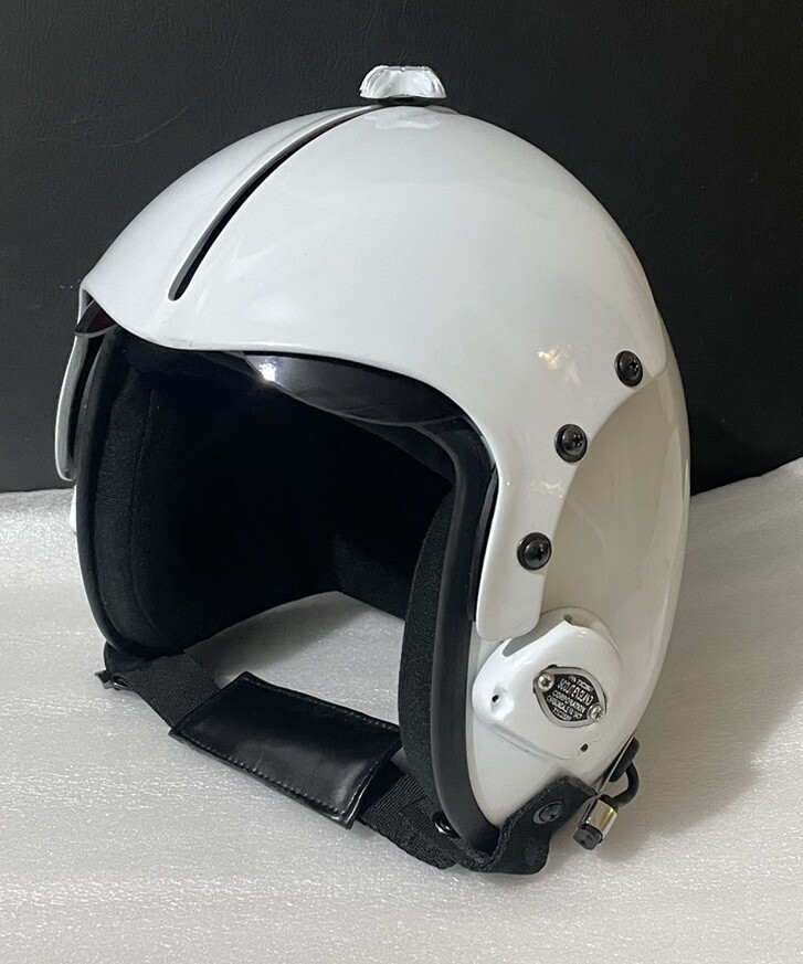 HGU-33 PLAIN WHITE FIGHTER PILOT HELMET+PIN (READY SIZE M-L